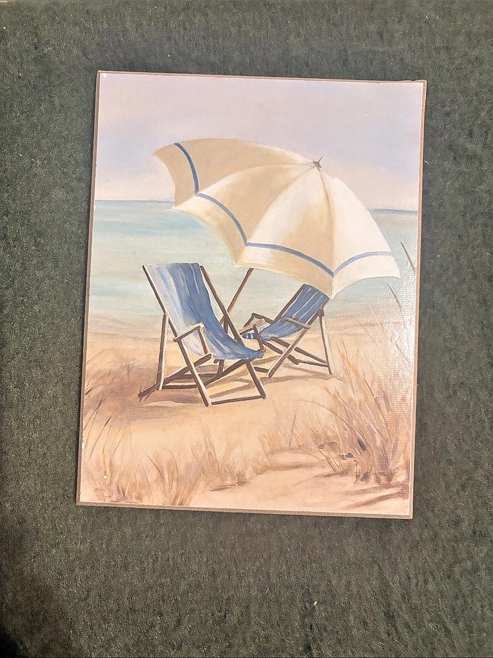 Framed Beach Umbrella Wall Art Set - Picture 2 of 4